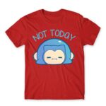 Not today – Snorlax Red Men's Tee for Anime, Pokemon