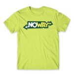 NoWay Apple Green Men's Tee for Brand Parody, Funny