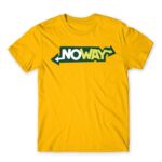 NoWay Gold Men's T-shirt for Brand Parody, Funny