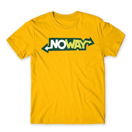 NoWay Gold Men's T-shirt for Brand Parody, Funny