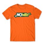 NoWay Orange Men's Tee for Brand Parody, Funny