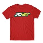 NoWay Red Men's T-shirt for Brand Parody, Funny