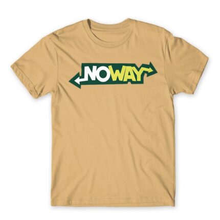 NoWay Sand Men's T-shirt for Brand Parody, Funny