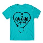 Ob-gyn squad Atoll Blue Men's T-shirt for Obstetrician, Work