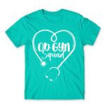 Ob-gyn squad Turquoise Men's T-shirt for Obstetrician, Work