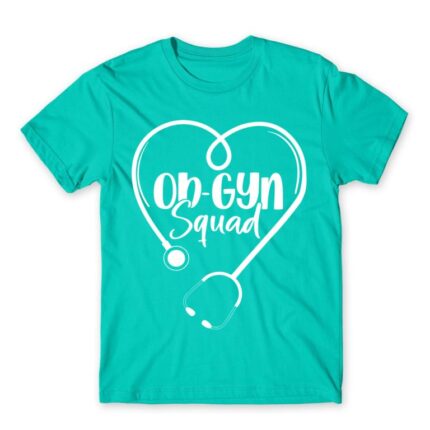Ob-gyn squad Turquoise Men's T-shirt for Obstetrician, Work