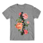 Obstetrician – Flowers Grey Melange Men's Tee for Obstetrician, Work