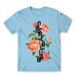 Obstetrician – Flowers Sky Blue Men's T-shirt for Obstetrician, Work