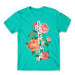 Obstetrician – Flowers Turquoise Men's T-shirt for Obstetrician, Work