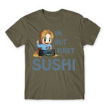Ok, but First Sushi Zinc Men's Tee for Anime, Original Character