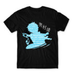 Okumura Black Men's T-shirt for Anime, Blue Exorcist