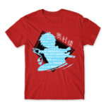 Okumura Red Men's Tee for Anime, Blue Exorcist