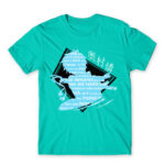 Okumura Turquoise Men's Tee for Anime, Blue Exorcist