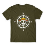 One piece compass Army Men's T-shirt for Anime, One Piece