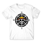 One piece compass White Men's Tee for Anime, One Piece