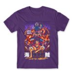 One piece – Dragon Dark Purple Men's Tee for Anime, One Piece