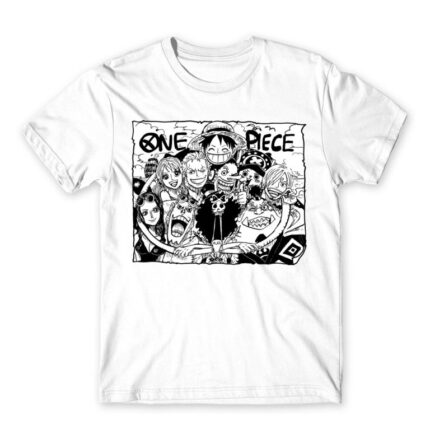 One Piece – Group photo White Men's T-shirt for Anime, One Piece