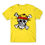 One Piece grunge logo Lemon Men's Tee for Anime, One Piece
