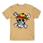 One Piece grunge logo Sand Men's Tee for Anime, One Piece