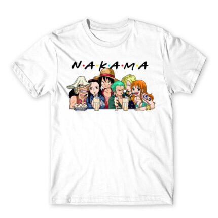 One Piece – Nakama White Men's Tee for Anime, One Piece