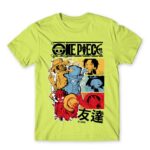 One Piece – Poster Apple Green Men's Tee for Anime, One Piece