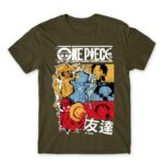 One Piece – Poster Army Men's Tee for Anime, One Piece