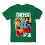 One Piece – Poster Kelly Green Men's Tee for Anime, One Piece