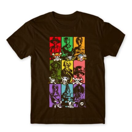 One Piece – Skulls Chocolate Men's T-shirt for Anime, One Piece