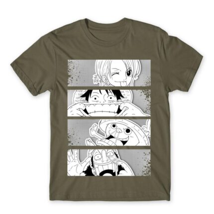 One Piece – Stripes Zinc Men's Tee for Anime, One Piece