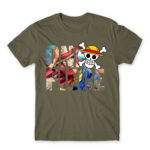 One Piece Text Zinc Men's Tee for Anime, One Piece