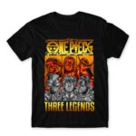 One Piece – Three Legends Black Men's Tee for Anime, One Piece