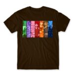 One Piece – Vector Characters Chocolate Men's T-shirt for Anime, One Piece
