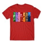 One Piece – Vector Characters Red Men's T-shirt for Anime, One Piece