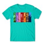 One Piece – Vector Characters Turquoise Men's T-shirt for Anime, One Piece