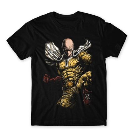 ONE PUNCH MAN Black Men's Tee for Anime, One Punch Man