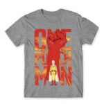 One Punch Man – Poster Grey Melange Men's Tee for Anime, One Punch Man