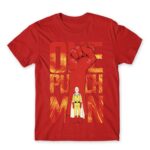 One Punch Man – Poster Red Men's T-shirt for Anime, One Punch Man