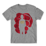 One Punch Man silhouette Grey Melange Men's T-shirt for Anime, One Punch Man