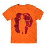 One Punch Man silhouette Orange Men's T-shirt for Anime, One Punch Man