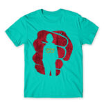 One Punch Man silhouette Turquoise Men's T-shirt for Anime, One Punch Man