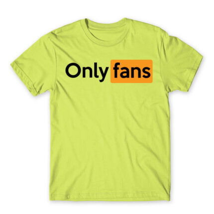 Only Fans logo Apple Green Men's Tee for Streamer, Work