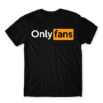 Only Fans logo Black Men's T-shirt for Streamer, Work