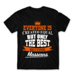 Only the best can be masseurs Black Men's T-shirt for Massage Therapist, Work