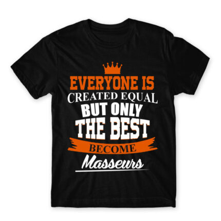 Only the best can be masseurs Black Men's T-shirt for Massage Therapist, Work
