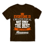Only the best can be masseurs Chocolate Men's T-shirt for Massage Therapist, Work