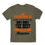 Only the best can be masseurs Zinc Men's Tee for Massage Therapist, Work