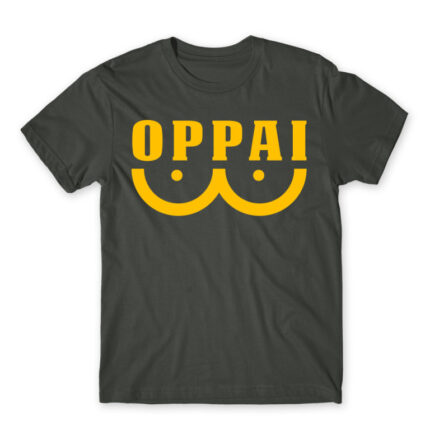 Oppai Dark Grey Men's Tee for Anime, One Punch Man