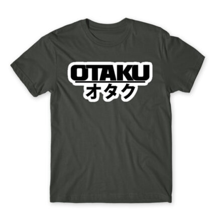 Otaku Dark Grey Men's Tee for Anime, Otaku