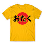 Otaku japanese flag style Gold Men's Tee for Anime, Otaku