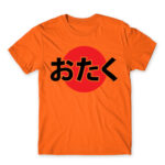Otaku japanese flag style Orange Men's T-shirt for Anime, Otaku